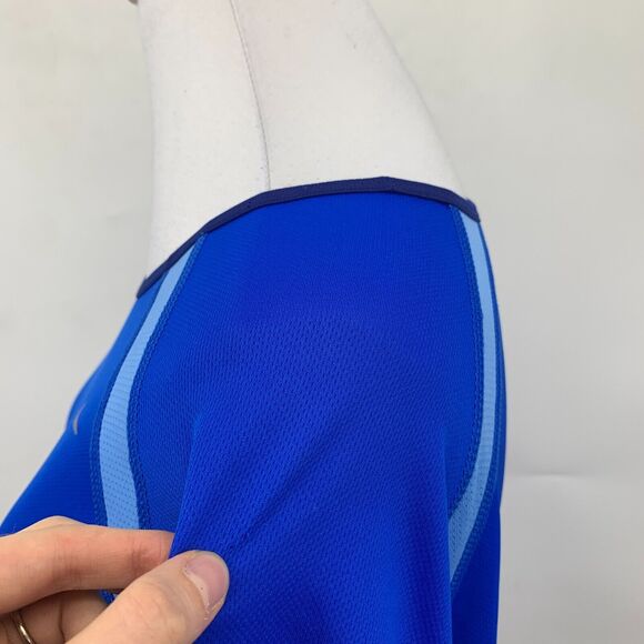 Nike Dri Fit V Neck Tee Womens XL Extra Large Harbor Vented Performance Shirt - Picture 6 of 12